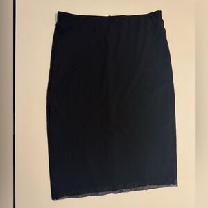 Black Sheer Skirt